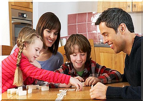 Dominoes is an excellent game for the whole family.